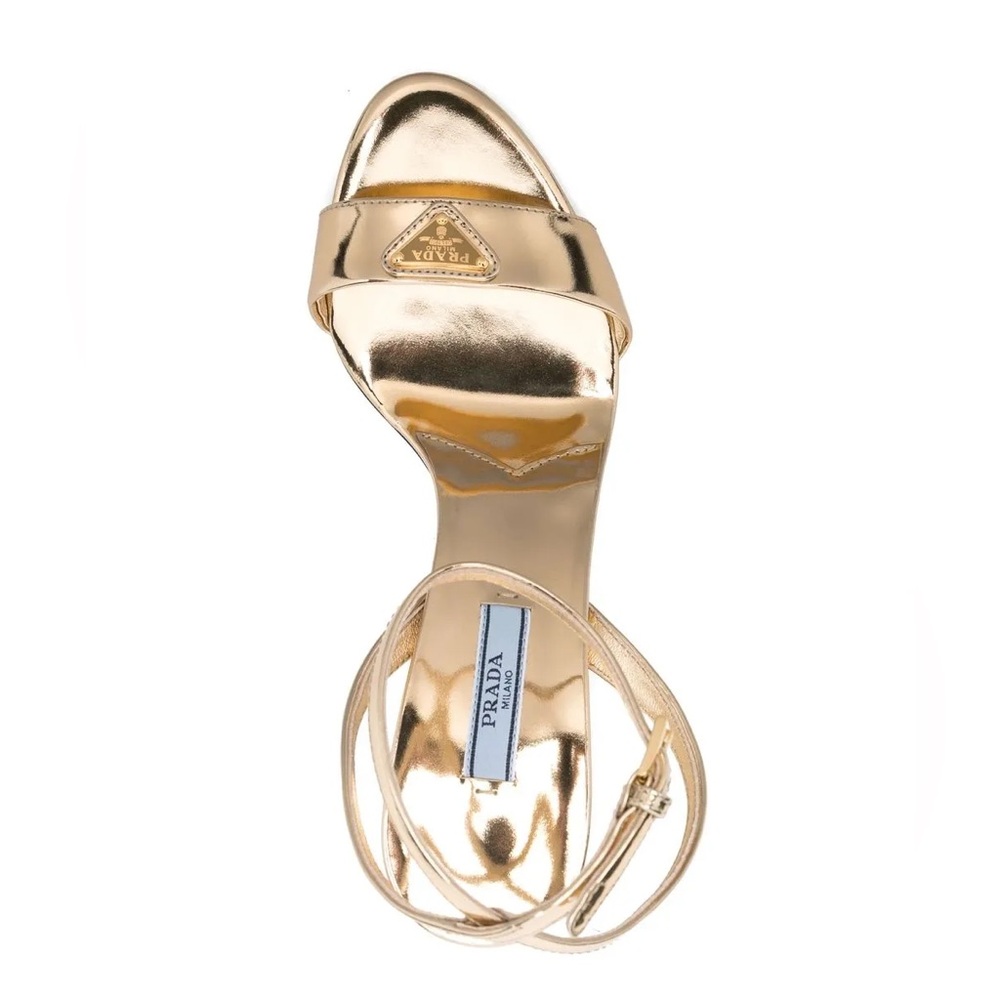 EUC Prada 100mm brushed-finish sandals $1,290 39.5 - Picture 2 of 14